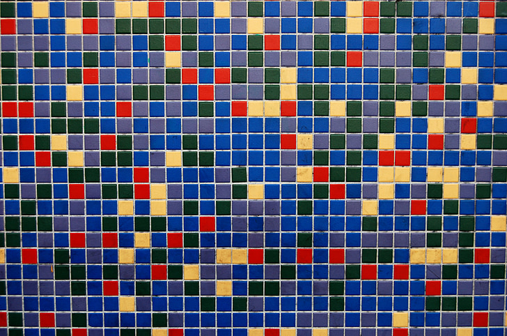 mosaic, abstract, squares