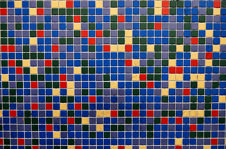 Mozaika, abstraktné, štvorce