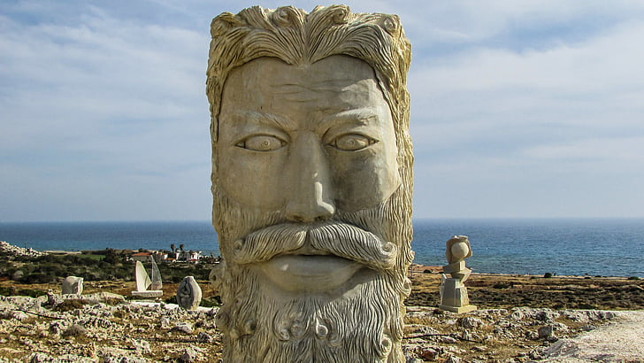 Ayia napa, Kypr, sochařský park, muž, umění, venkovní, sochařství