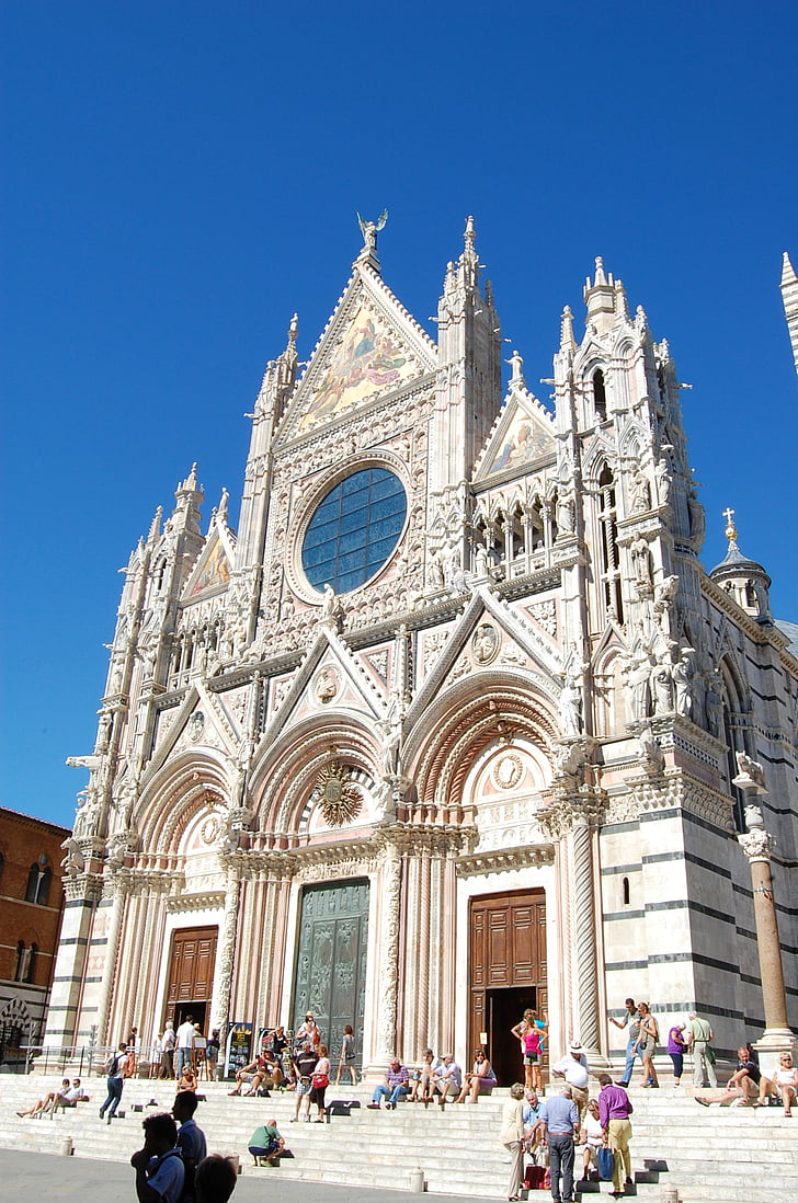 Olaszország, Toszkána, Siena, Dom, templom, székesegyház, építészet