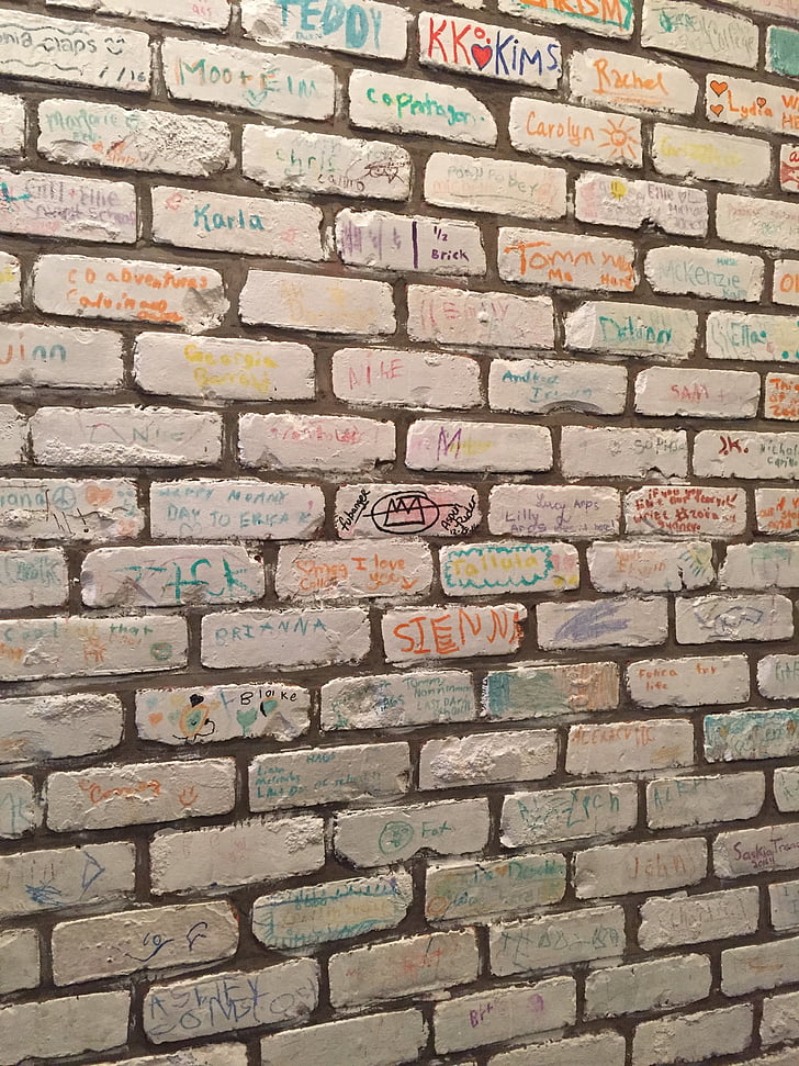 Maó, paret, escriptura, escriure, creativitat, missatge, fons