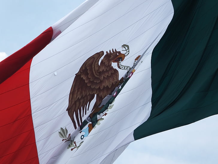 Mexico, flagg, våpenskjold, Mexico flagg, meksikanske, land, nasjonale