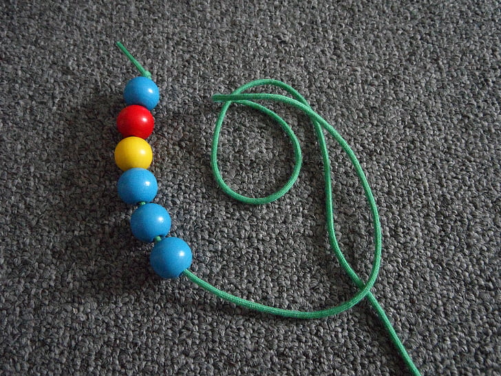 chain, cord, wood beads, beads, thread, toys, child