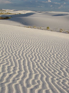 піщані дюни, брижі, краєвид, пустелі, мальовничі, Природа, Білий пісок