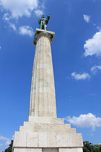 monument, Beograd, Serbia, Europa, landemerke, byen, gamle
