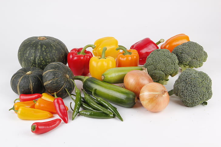 verdures, col·leccions vegetals, dolç de carabassa, ceba, pebrots verds, pebre vermell, v local li