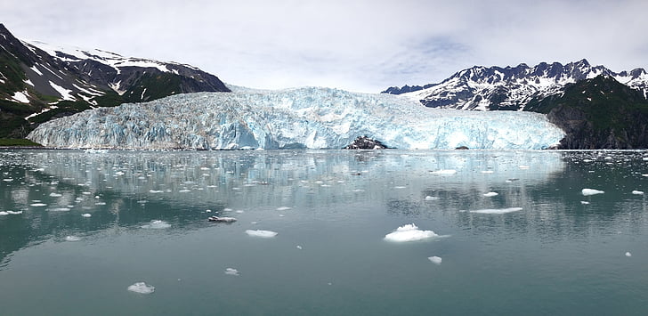 Alaska, Ice, jäätikkö, lumi, sininen, vesi, Kaunis
