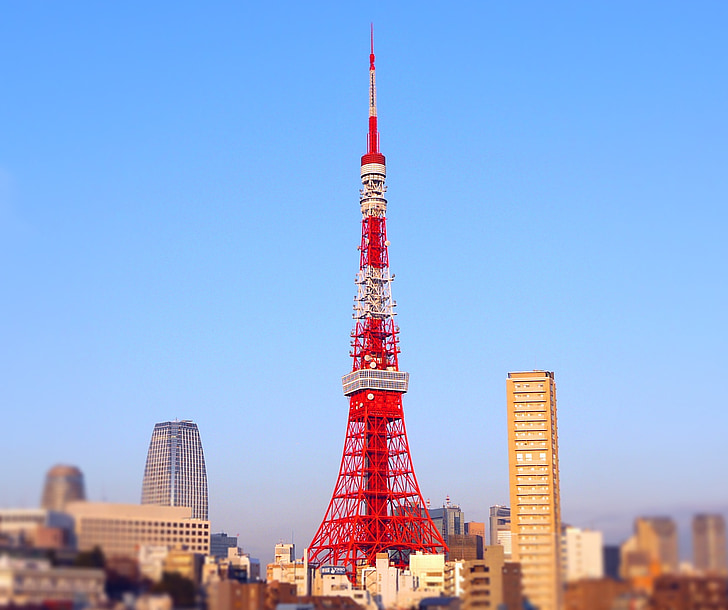 Tokyo tower, Shiba, Minato-ku, Tokio, Japonsko, Bill, věž