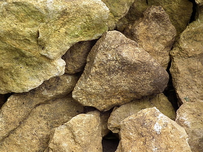 kamenje, kamena, materijal, priroda, teško, drobljenog kamena, siva