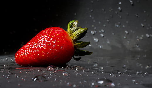 fraise, fruits, rouge, fresón, alimentaire, Sweet, fruits rouges