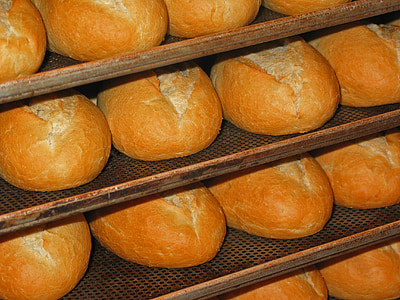 roll, fresh bread rolls, baker, oven, baking tray, eat, frisch