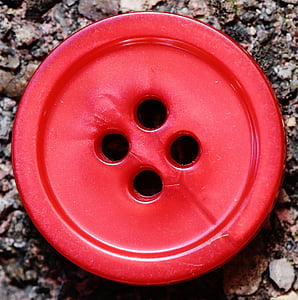 buttons, 4 holes, red, close, button, color