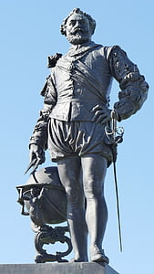 estatua de, Gran Bretaña, Reino Unido, viajes, punto de referencia, británico, historia