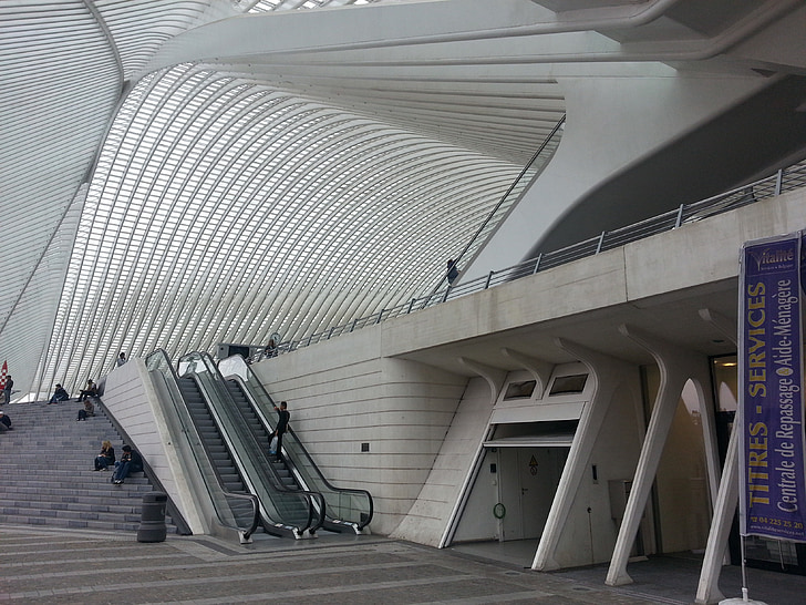 Λιέγη, Σιδηροδρομικός Σταθμός, Λιέγη, αρχιτεκτονική, τεχνολογία, κατασκευή, μοντέρνο
