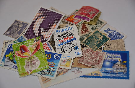 timbre, filatelia, Colectia, franceză timbre, ştampila de colectare, moneda, monedă de hârtie