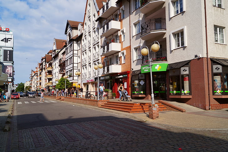 Altstadt, Kolobrzeg, Stadt, Straße, Kolberg, Polen, historisch