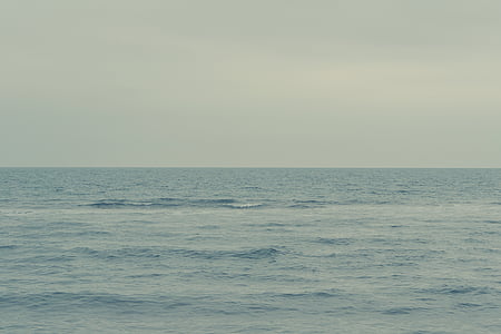 corps, eau, mer, océan, vague, nature, horizon