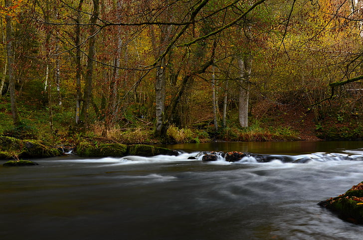 river, ardennes, long exposure, water courses, nature, water