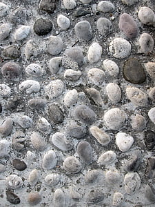 pebbles, background, texture, pattern, monochrome, grey, black white