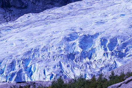 Glacier, randonnée du glacier, glace