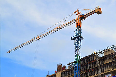 Crane, construction, bâtiment, construire, travail, structure, Builder