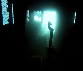 Submarinisme, naufragi, sota l'aigua, l'aigua, Mar, Pont, entorn