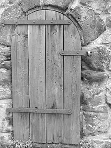 Tür, Gebäude, außerhalb, dekorative, aus Holz, Kirche, Deutschland