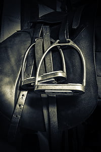stirrups, saddle, equestrian, horse, leather, sport, equipment
