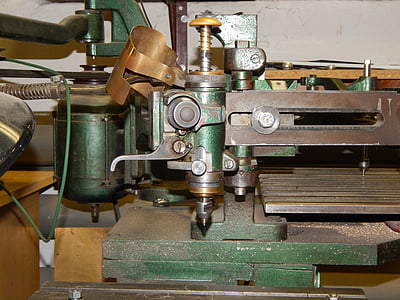grawerska mesin, grawerka, Mesin, logam, penggilingan, produksi