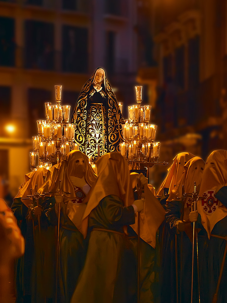 procession, Jomfru Maria, smertefulde, Pamplona
