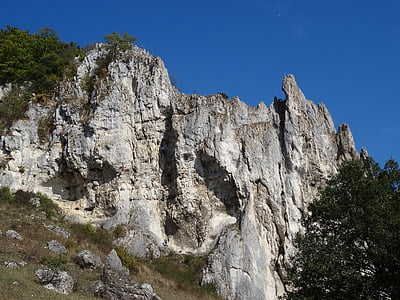 Rock, montée, Biesenhard, jardin d’escalade, falaise, montagne, pierres