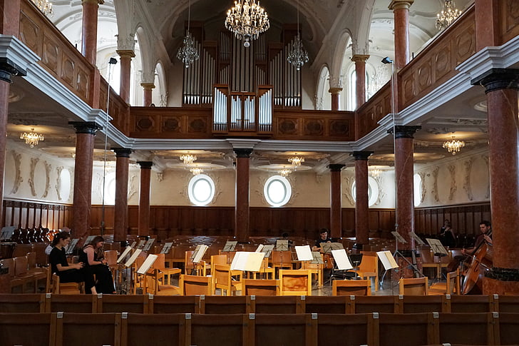 baznīca, Zurich, st peter, orķestris, mūzika, reliģija