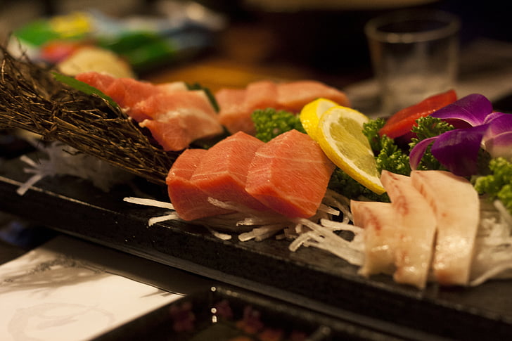 sushi, tempo, atum, atum de festa, peixe, comida