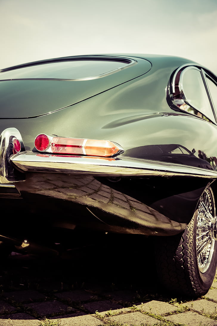 Jaguar, type e, Oldtimer, classique, vieux, luxe, véhicules