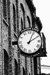 Londyn, zegar, Miasto, Vintage, Anglia