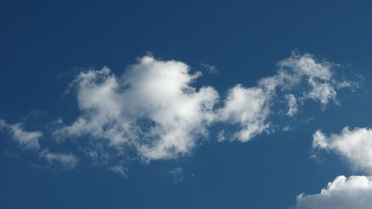 clouds, sky, blue