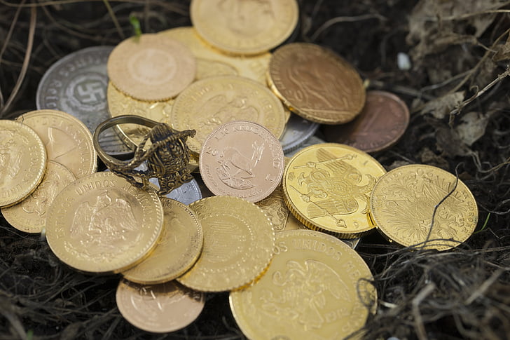 emas, Nazi, harta karun, uang, koin, Specie, perak