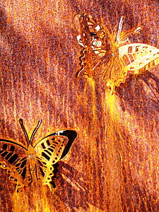 farfalle, acciaio inox, opera d'arte, Amriswil, Turgovia, Svizzera