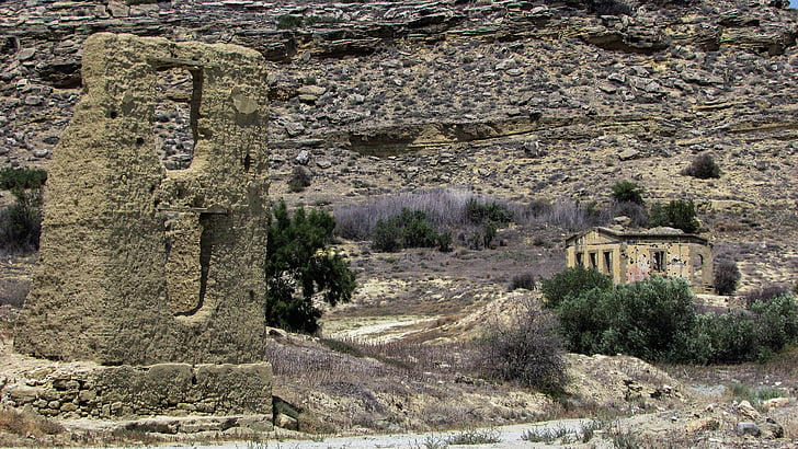 Kipras, Ayios sozomenos, kaimas, atsisakyta, apleistas, senas, Architektūra