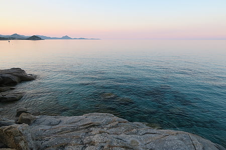 vakantie, Sardinië, zonsondergang