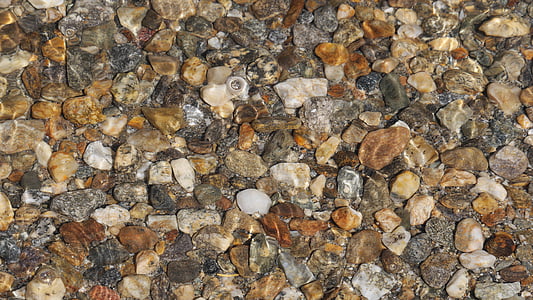 돌, 물으로 덮여, 바위, 젖은, 자연, 야외, 적용
