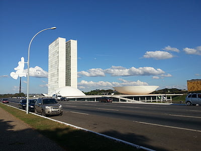 Brasilia, Kongres Nasional, Brasil, arsitektur