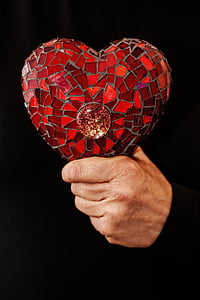 hart, liefde, gebroken hart, rood, Aftelkalender voor Valentijnsdag, samen, romantiek