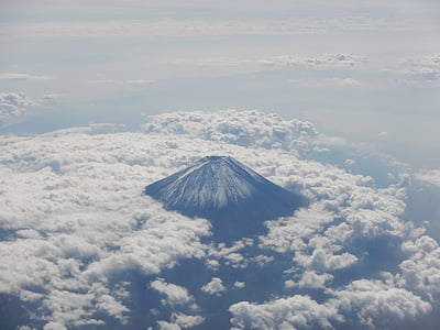 sea of clouds, fuji san, fuji, sky, japan, shizuoka prefecture, mountain