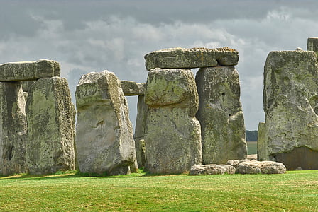 巨石阵, 巨, 古代, 史前, 教科文组织, 英国, 旅游