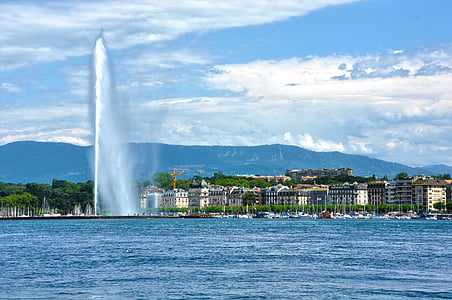 Genève, Schweiz, Europa, schweiziske, Europæiske, søen, vand