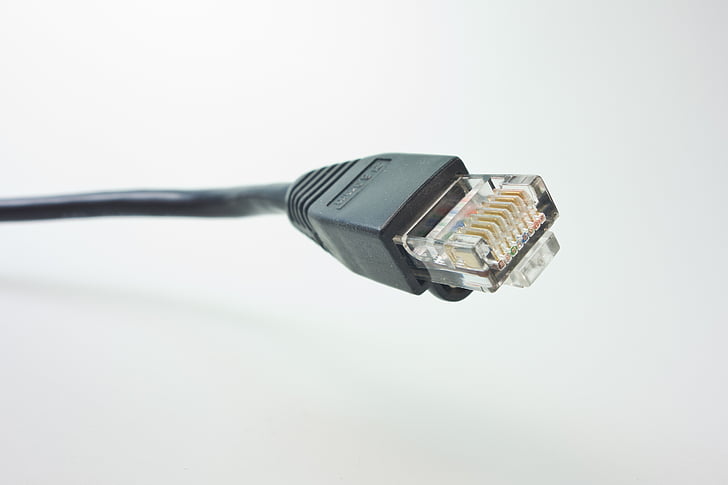 câbles réseau, RJ, fiche, câble de raccordement, réseau, câble, ligne