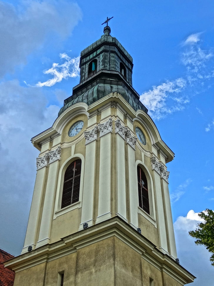 bydgoszcz, saint nicholas, poland, tower, baroque, steeple, church