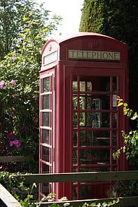 telefonas, Škotija, Gamta, Jungtinė Karalystė, vasaros, krūmai, apaugę
