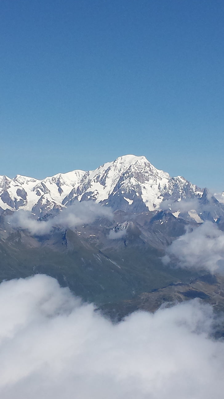 Mont blanc, Alpy, Hora, Francie